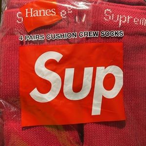 Supreme Hanes Crew Socks